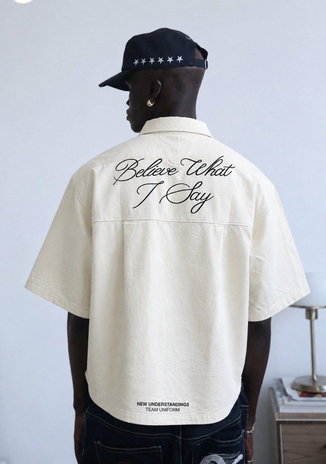 Believe what i say Cropped shirt
